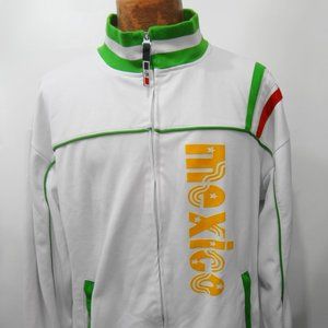Mexico XL Soccer Football White Warm-Up Jacket #10